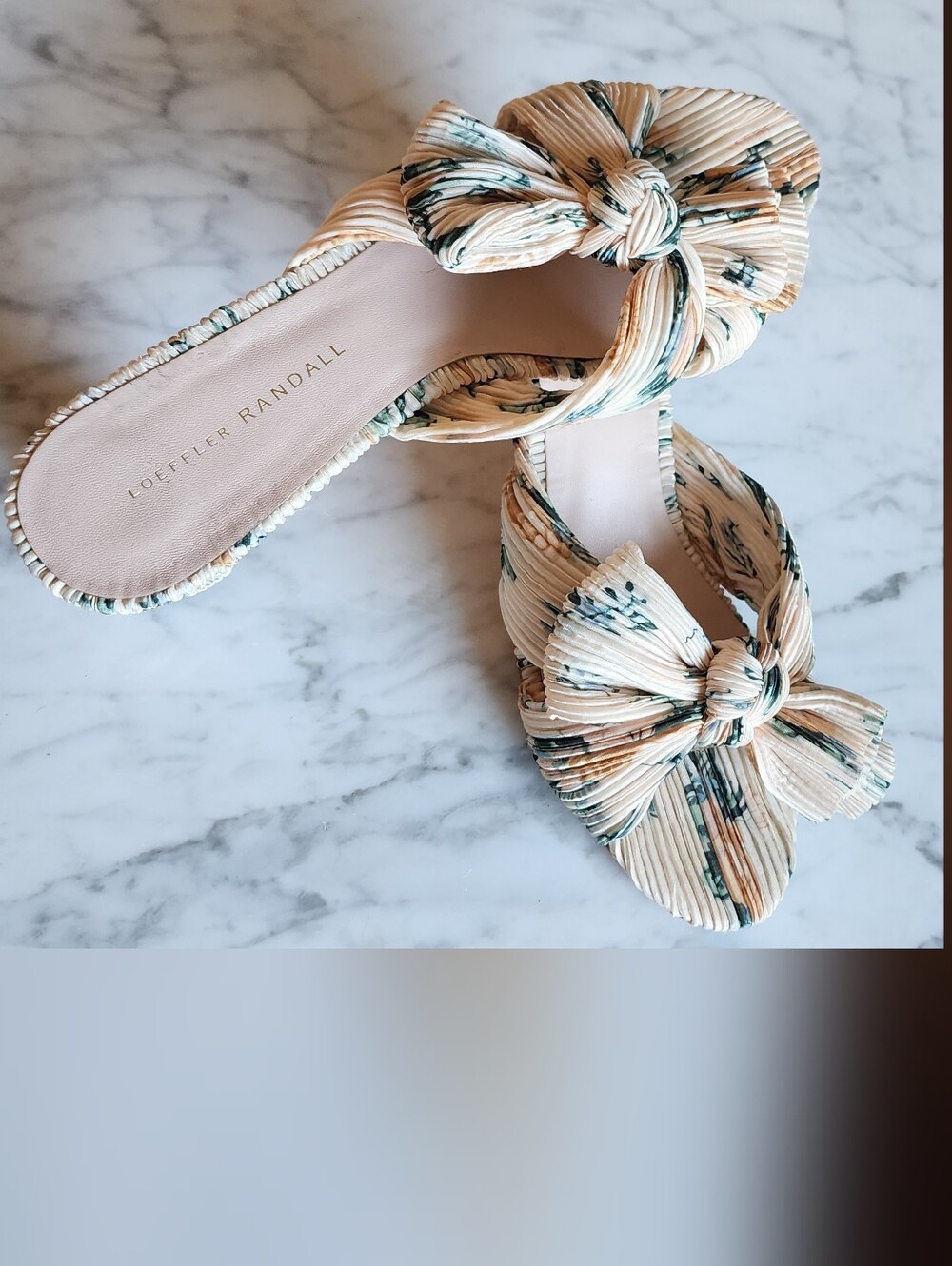 Loeffler Randall Emilia Bow Heels Sandals 8.5